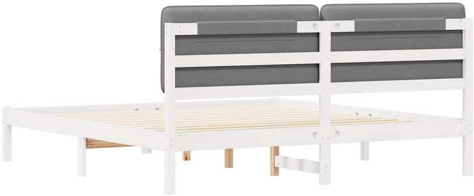 Lovo rėmas su apmuštu galvūgaliu Taupe 200 x 200 cm