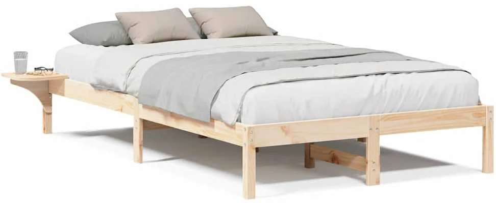 Lovos rėmas Natūrali 140 x 190 cm Kietos pušies mediena
