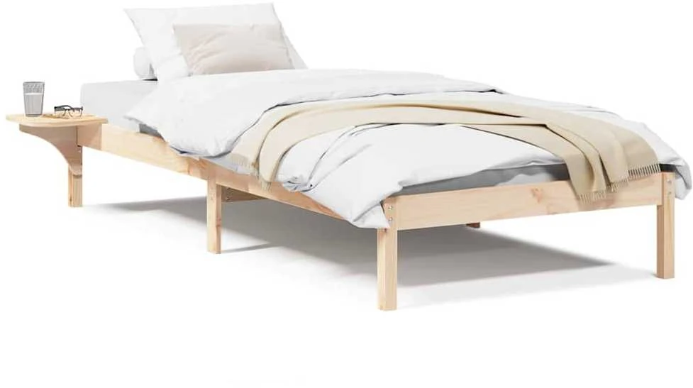 Lova Lovos rėmas Natūrali 90 x 200 cm Kietos pušies mediena