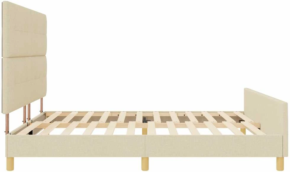 Lovos rėmas su galvūgalio Kreminė 200 x 200 cm audinys
