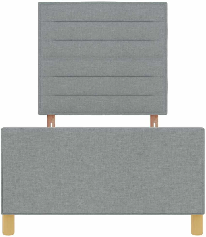 Lova Lovos rėmas su galvūgalio Šviesiai pilka 90 x 200 cm audinys