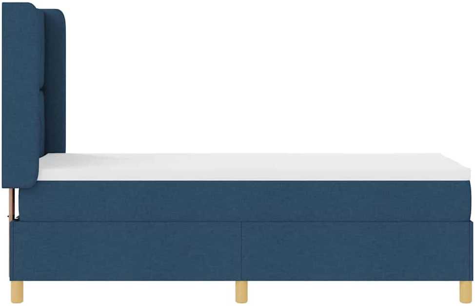 Kiemas lova su LED juostelėmis Mėlyna 80 x 200 cm audinys