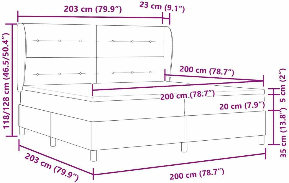 Kiemas lova su galvūgalio Kreminė 200 x 200 cm audinys