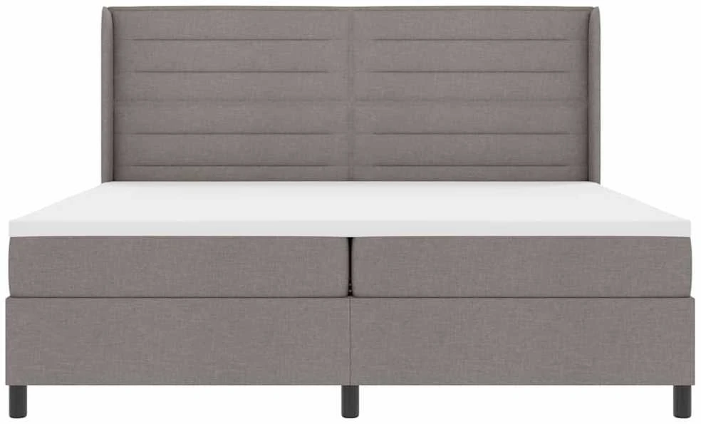 Kiemas lova su pagalve su galvūgalio Taupe 200 x 200 cm audinys