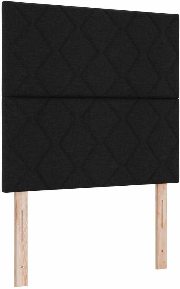 Lova Lovos rėmas su galvūgalio Juoda 90 x 200 cm audinys