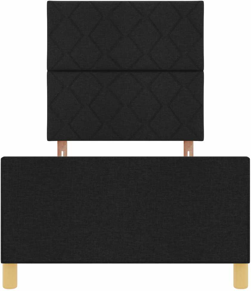 Lova Lovos rėmas su galvūgalio Juoda 90 x 200 cm audinys