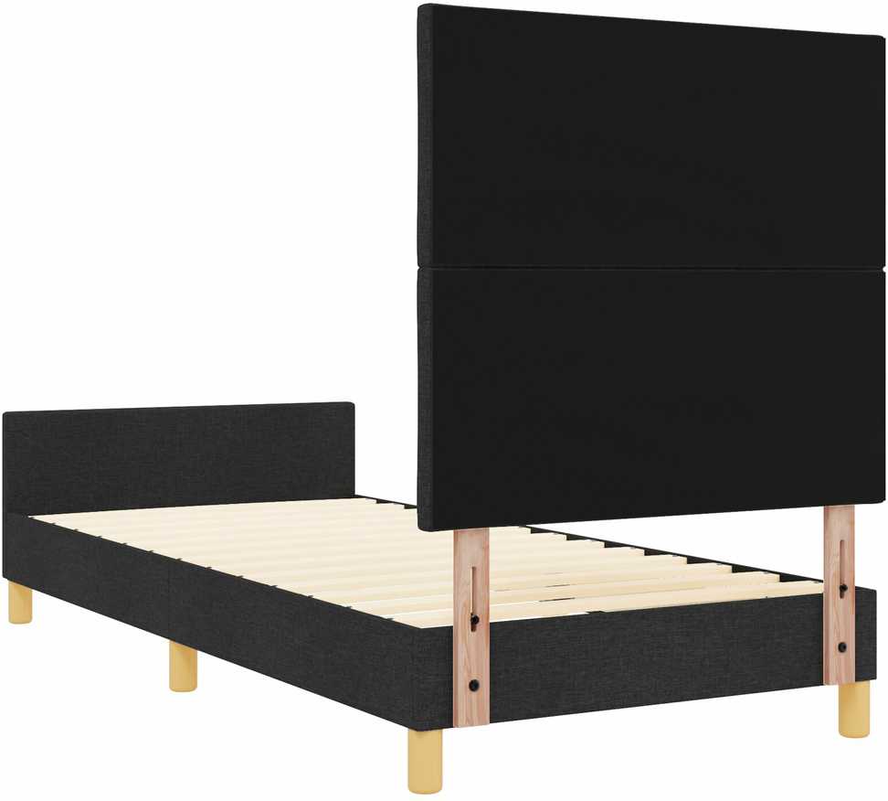 Lova Lovos rėmas su galvūgalio Juoda 90 x 200 cm audinys