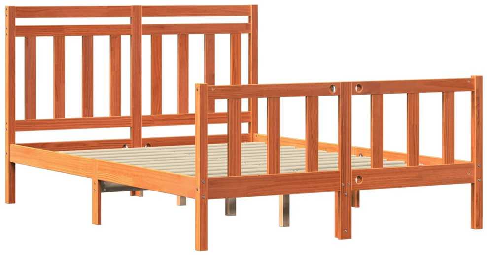 Lova Lovos rėmas 2 pcs Vaško ruda 205,5 x 145,5 x 100 cm