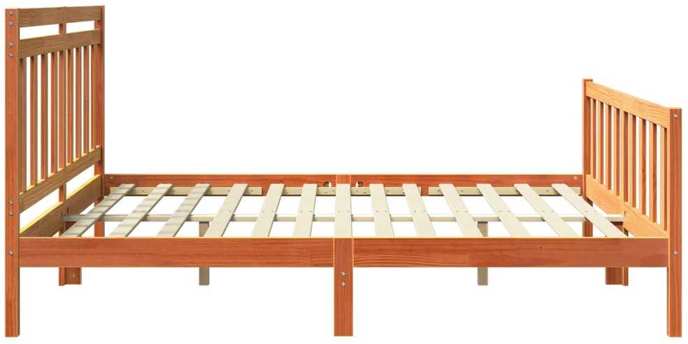 Lova Lovos rėmas 2 pcs Vaško ruda 205,5 x 185,5 x 100 cm