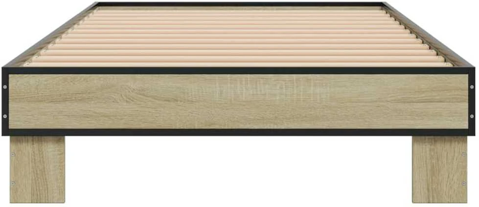 Lovos rėmas, ąžuolo, 75x190cm, apdirbta mediena ir metalas