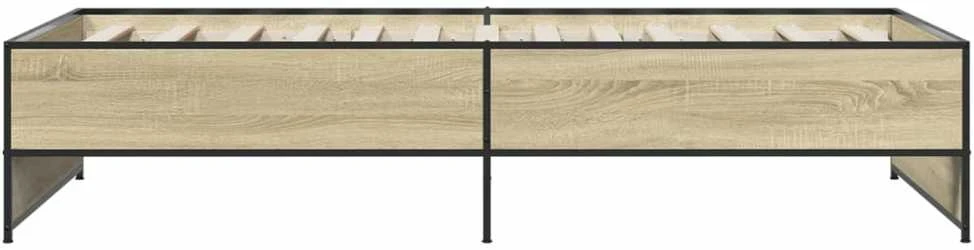 Lovos rėmas, ąžuolo, 75x190cm, apdirbta mediena ir metalas