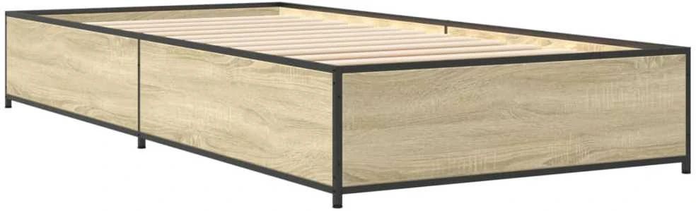 Lovos rėmas, ąžuolo, 75x190cm, apdirbta mediena ir metalas
