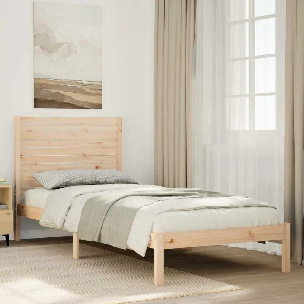 Lova Lovos rėmas be čiužinio, 90x210cm, medienos masyvas, itin ilgas