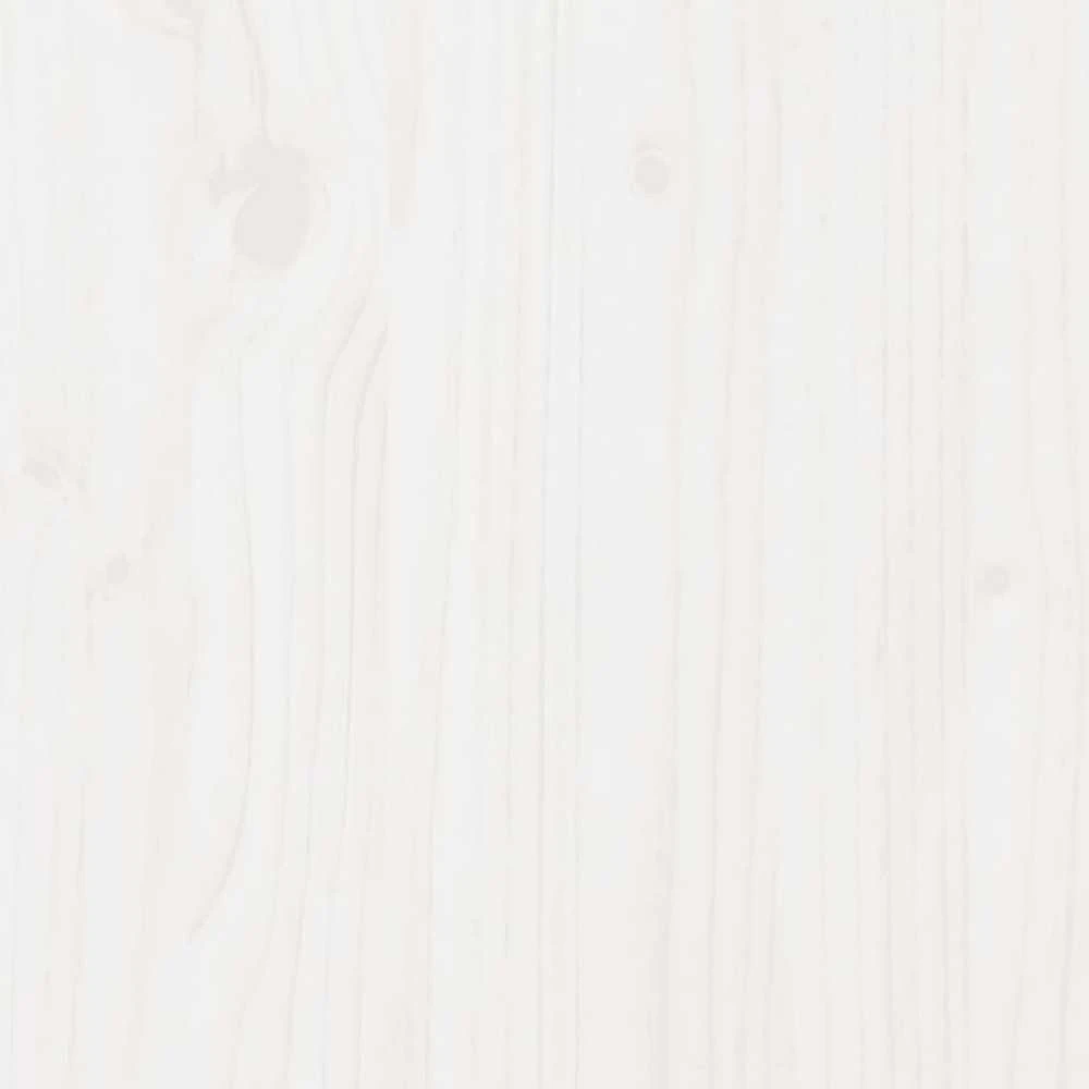 Lovos rėmas be čiužinio, baltas, 200x200cm, pušies masyvas