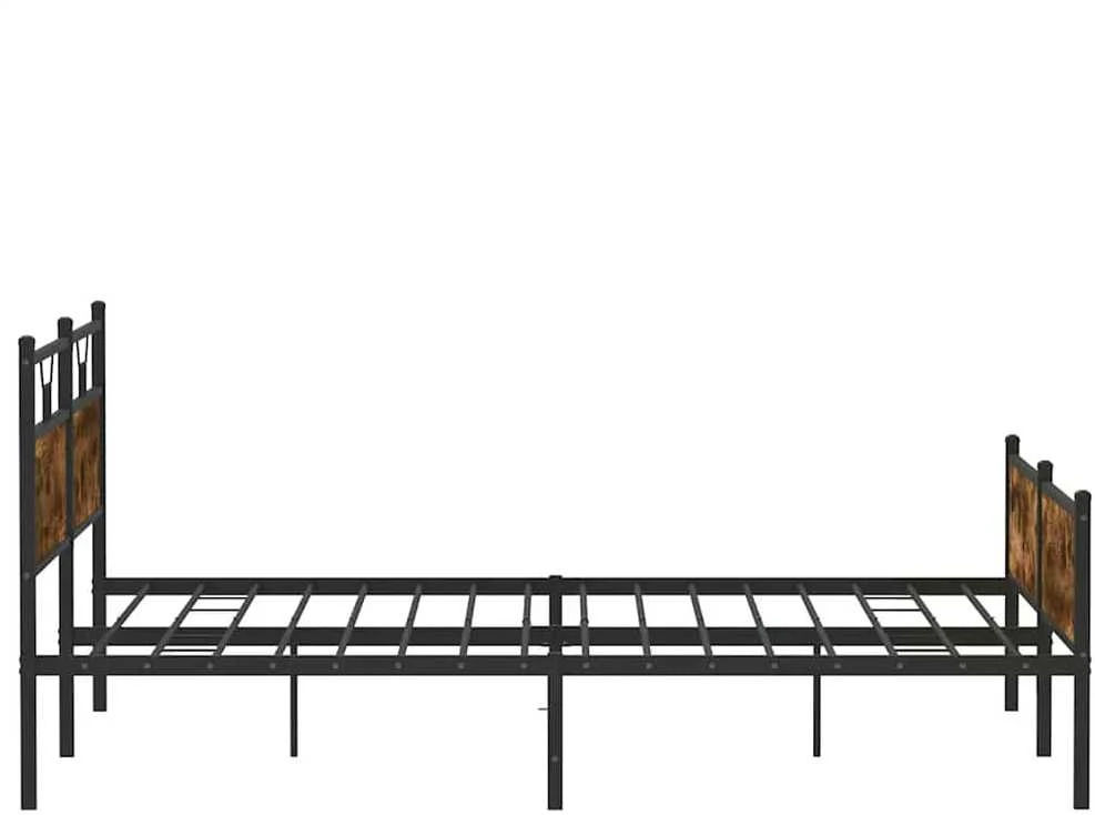 Lovos rėmas be čiužinio, dūminio ąžuolo, 200x200cm, metalas