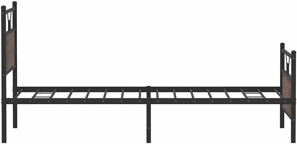 Lovos rėmas be čiužinio, dūminis, 100x200cm, apdirbta mediena