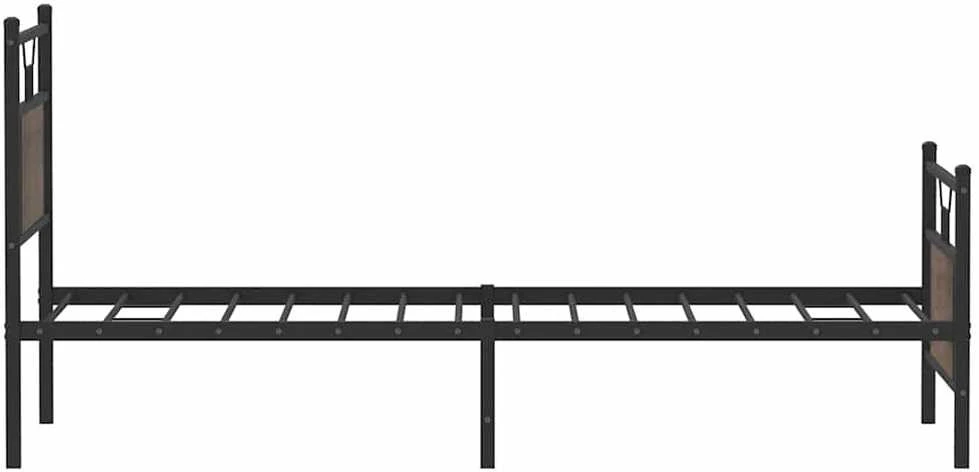 Lovos rėmas be čiužinio, dūminis, 75x190cm, apdirbta mediena
