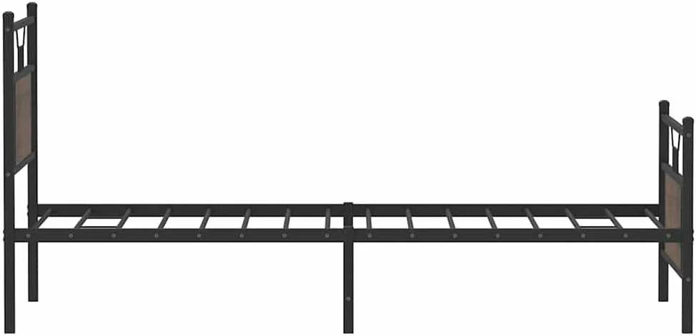 Lovos rėmas be čiužinio, dūminis, 80x200cm, apdirbta mediena