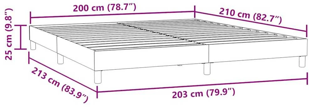 Lova Lovos rėmas be čiužinio Šviesiai pilkas 200x210 cm aksomas