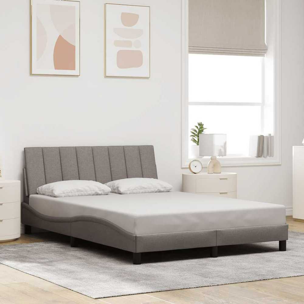 Lovos rėmas be čiužinio, Hanko, taupe spalvos, 140x190cm, audinys
