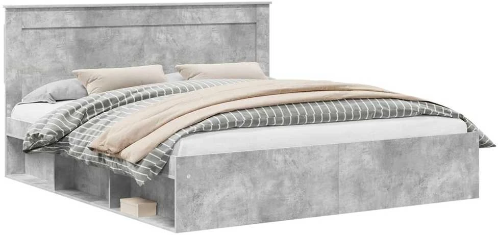 Lovos rėmas Betoninė 180 x 200 cm Kietos pušies mediena