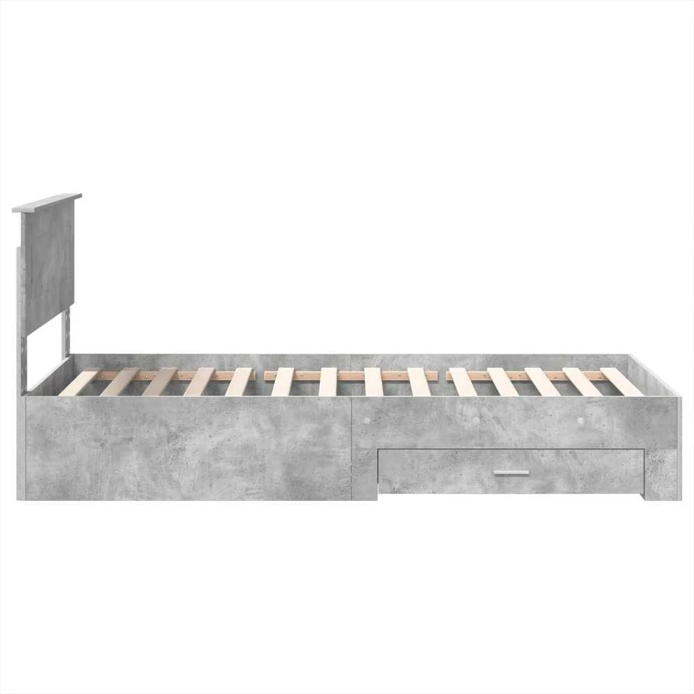 Lova Lovos rėmas Betono pilka 100 x 200 cm Apdirbta mediena