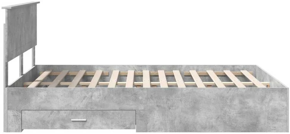 Lovos rėmas Betono pilka 140 x 200 cm Apdirbta mediena