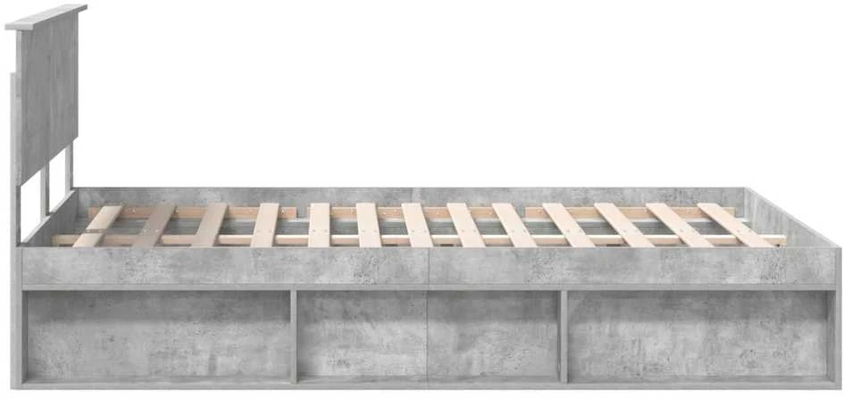 Lovos rėmas Betono pilka 150 x 200 cm Apdirbta mediena