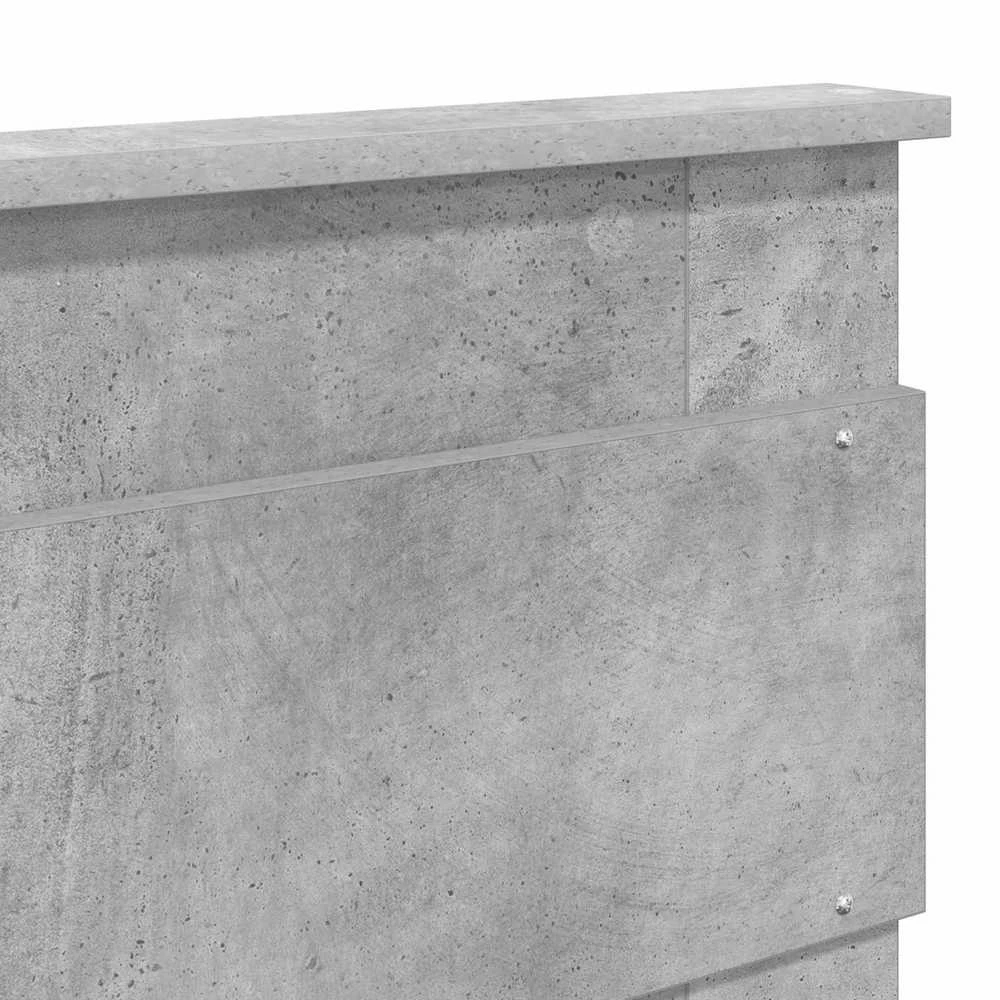 Lovos rėmas Betono pilka 150 x 200 cm Kietos pušies mediena