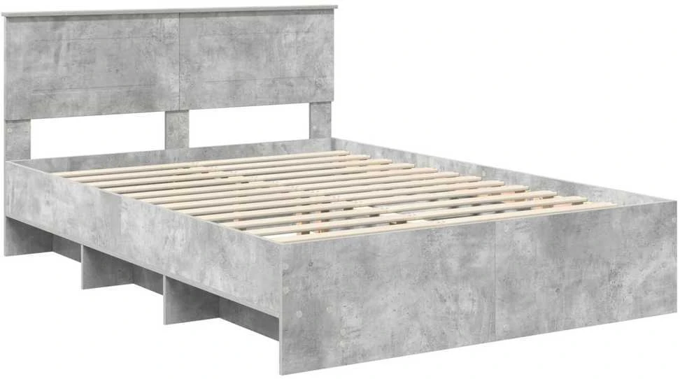 Lovos rėmas Betono pilka 150 x 200 cm Apdirbta mediena