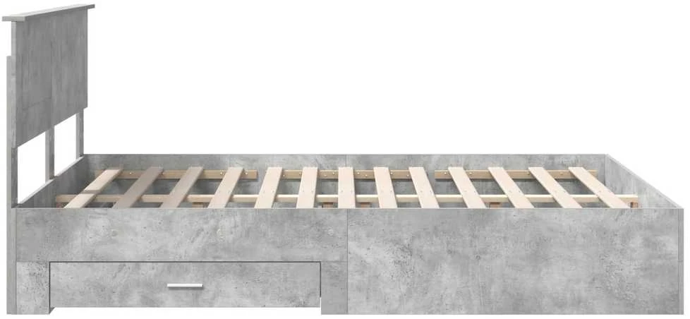 Lovos rėmas Betono pilka 150 x 200 cm Apdirbta mediena