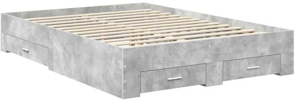 Lovos rėmas Betono pilka 150 x 200 cm Apdirbta mediena