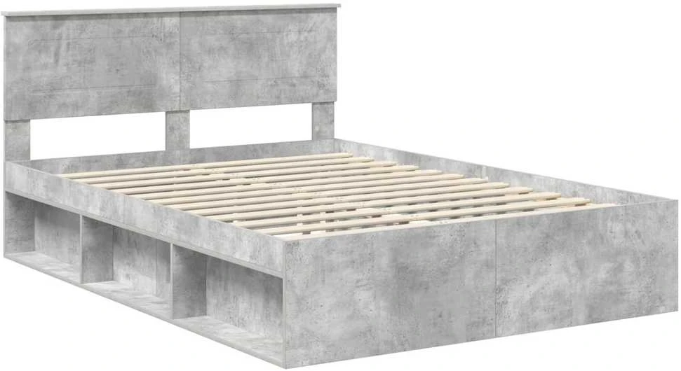 Lovos rėmas Betono pilka 150 x 200 cm Apdirbta mediena