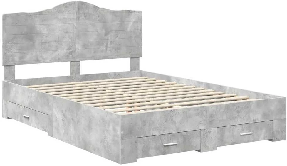 Lovos rėmas Betono pilka 150 x 200 cm Apdirbta mediena