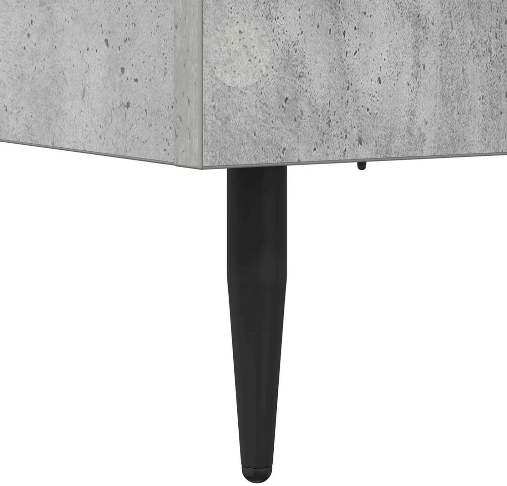 Lova Lovos rėmas Betono pilka 80 x 200 cm Apdirbta mediena