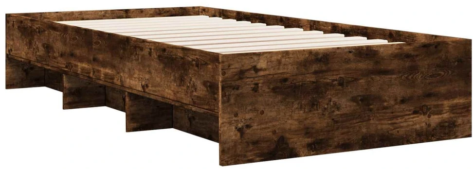 Lova Lovos rėmas Dūminio ąžuolo 80 x 200 cm Apdirbta mediena