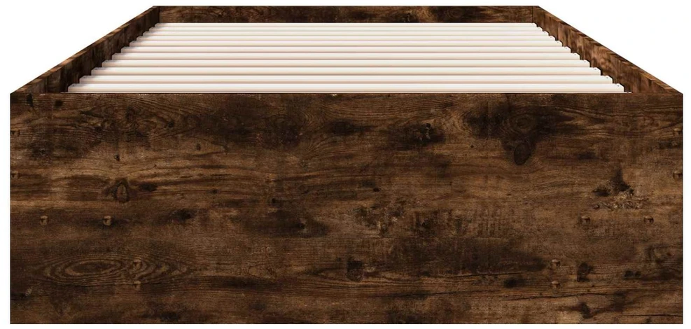 Lova Lovos rėmas Dūminio ąžuolo 80 x 200 cm Apdirbta mediena