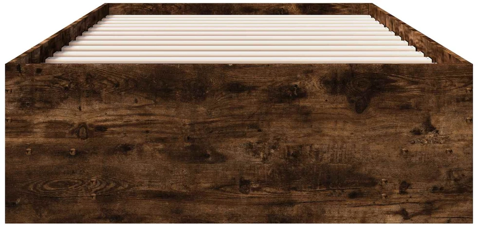 Lova Lovos rėmas Dūminio ąžuolo 80 x 200 cm Apdirbta mediena