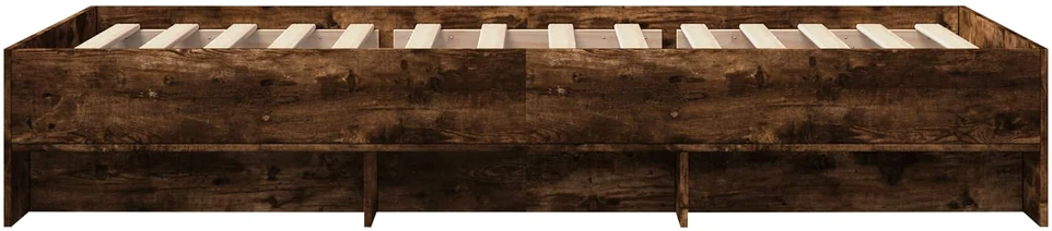 Lova Lovos rėmas Dūminio ąžuolo 80 x 200 cm Apdirbta mediena