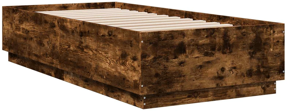 Lova Lovos rėmas Dūminio ąžuolo 80 x 200 cm Apdirbta mediena