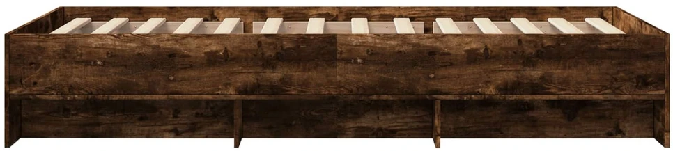 Lova Lovos rėmas Dūminio ąžuolo 80 x 200 cm Apdirbta mediena