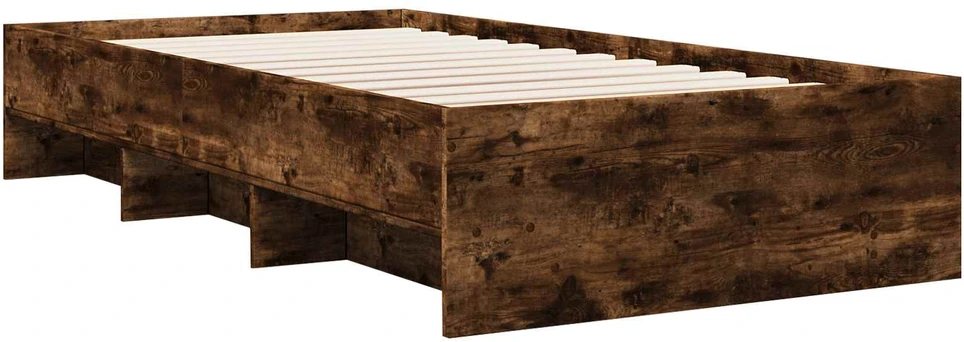 Lova Lovos rėmas Dūminio ąžuolo 80 x 200 cm Apdirbta mediena