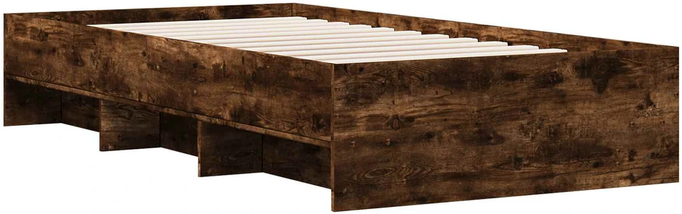 Lova Lovos rėmas Dūminio ąžuolo 80 x 200 cm Apdirbta mediena