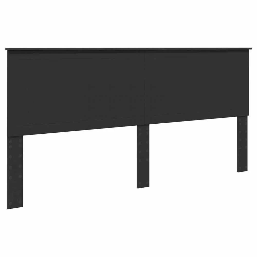 Lovos rėmas Juoda 200 x 200 cm Kietos pušies mediena