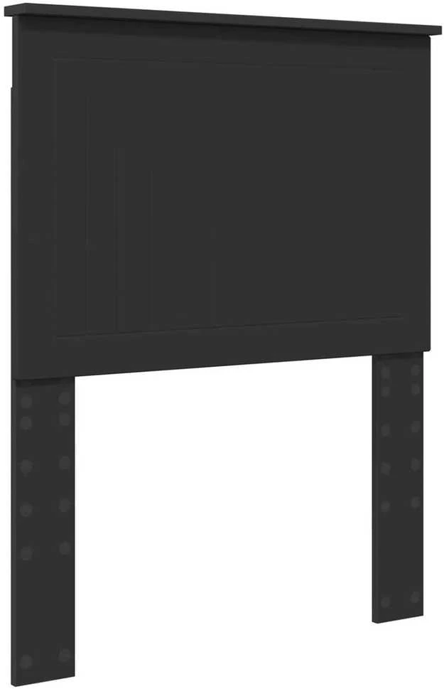 Lova Lovos rėmas Juoda 75 x 190 cm Kietos pušies mediena