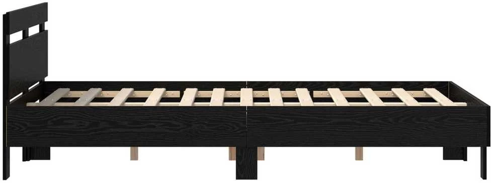 Lovos rėmas Juodas ąžuolas 160 x 200 cm Apdirbta mediena