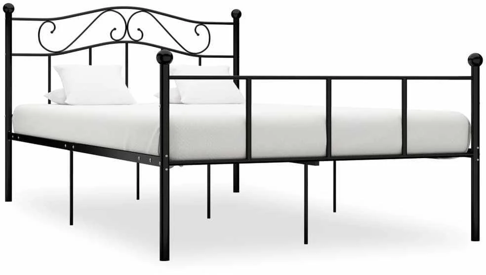 Lovos rėmas, juodos spalvos, 160x200cm, metalas