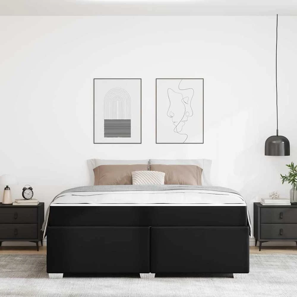 Lovos rėmas Juoda 180 x 200 cm PVC