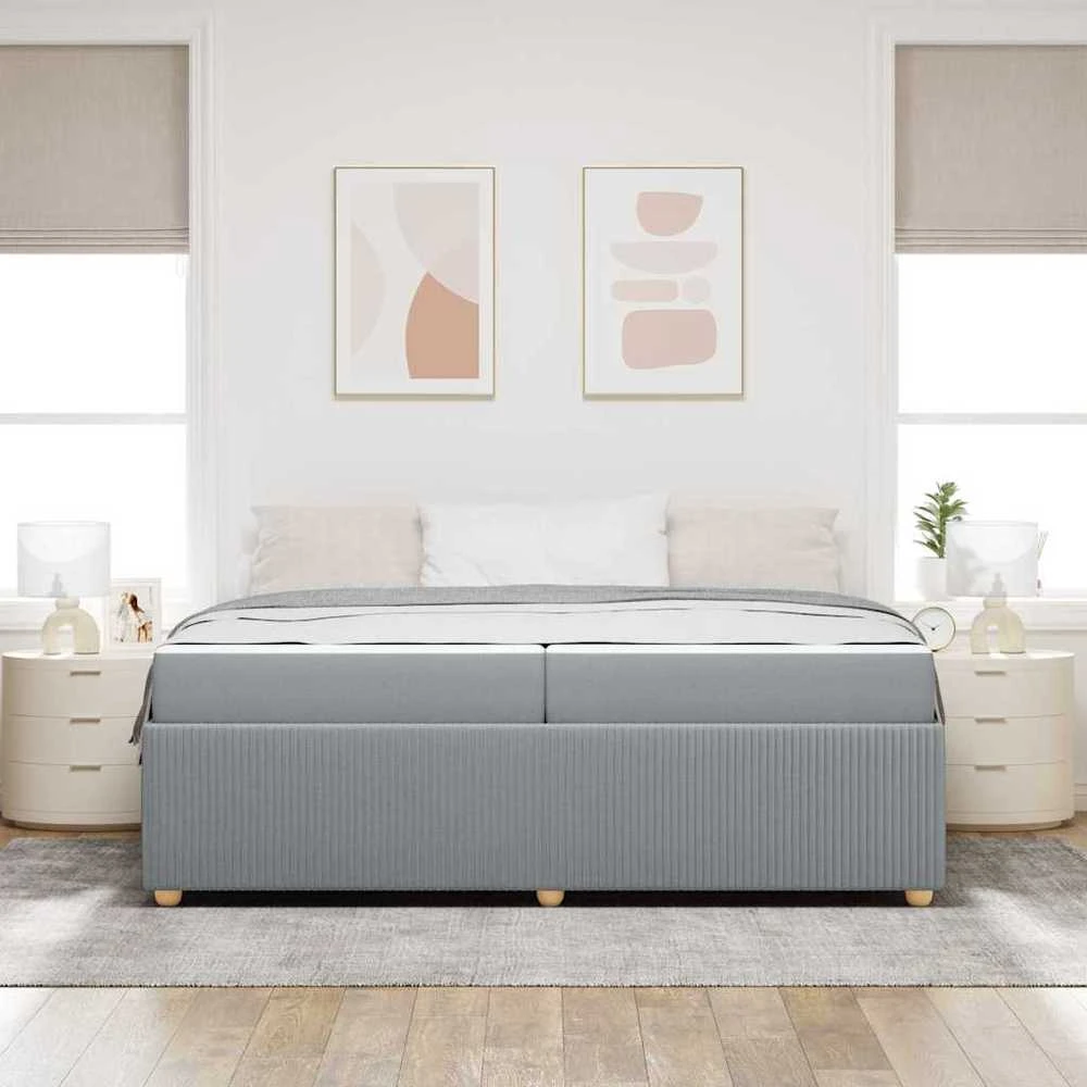 Lovos rėmas Šviesiai pilka 200 x 200 cm audinys