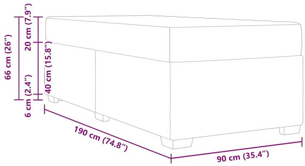 Lova Lovos rėmas Tortora 90 x 190 cm audinys